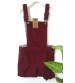 Romper, Dungaree, Kid Girls Wear, Coderize, Plain Maroon Color, 100% Cotton, Age 7 To 8 years